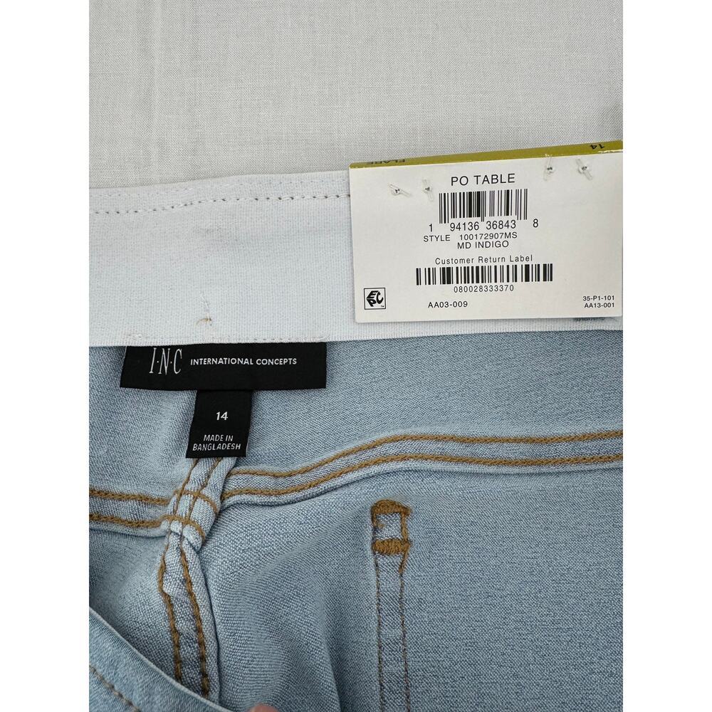 INC Women's Light Wash Flared Jeans Size 14 - Picture 6 of 7